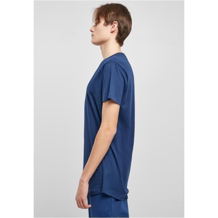 Long T-shirt - Urban Classics - Shaped - Spaceblue Blue - Pure Cotton - Regular Fit