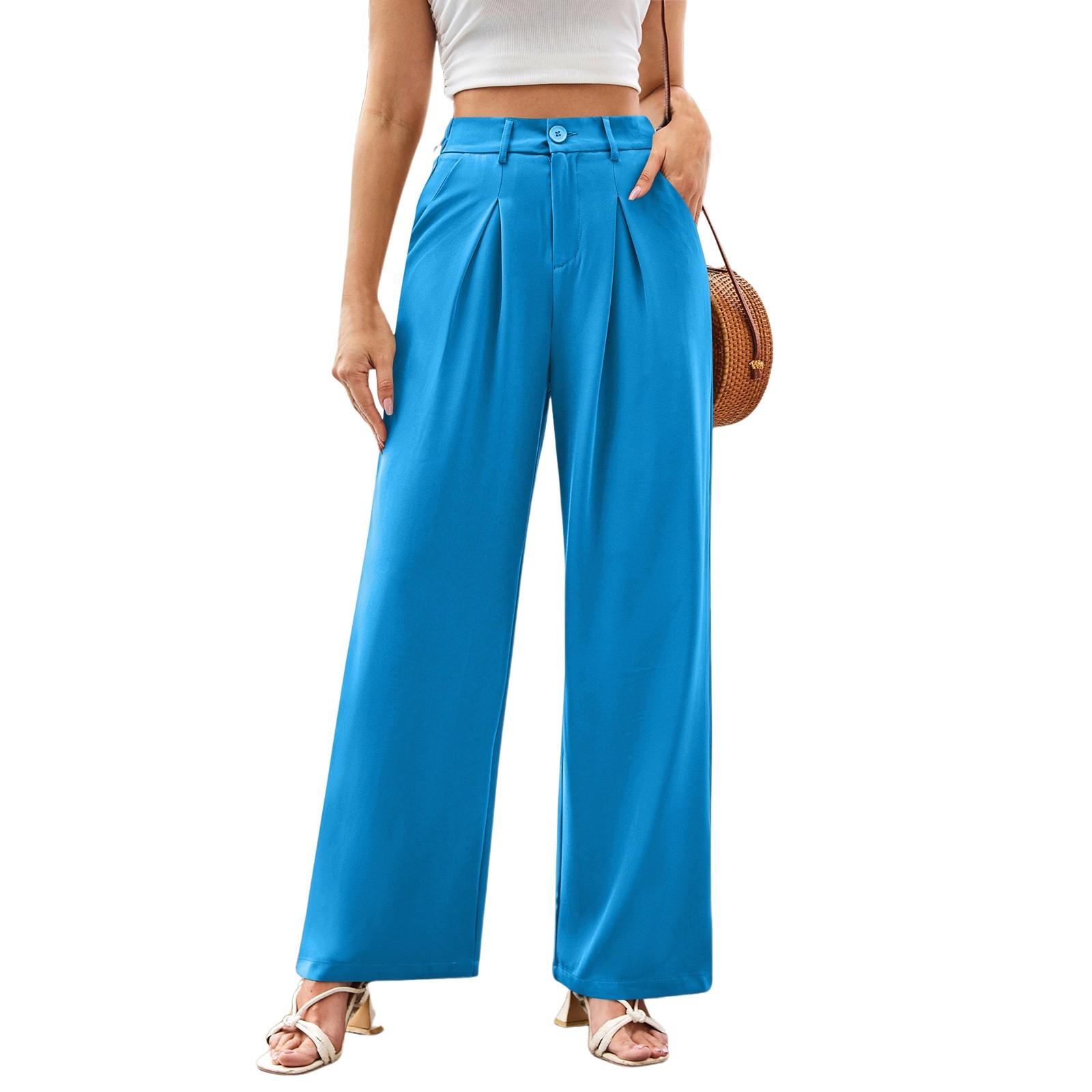 Women s Work Commuting Business Temperament Loose Casual Formal Suit Pants L