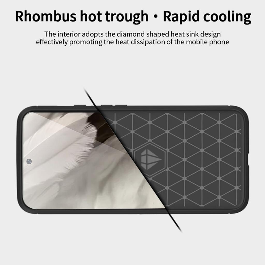 MOFI JK TPU Series-1 For Google Pixel 8 Carbon Fiber Brushed Soft TPU Phone Case Cover