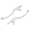 Pair of Brake Handles Levers 0.3in Mounting Hole Silver Replacement for Yamaha Motorcycle Moped ATV