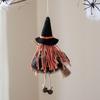 Kid Toy Halloween Witch Dolls Bell Foot Witch Figurine Handicraft  for Christmas Tree