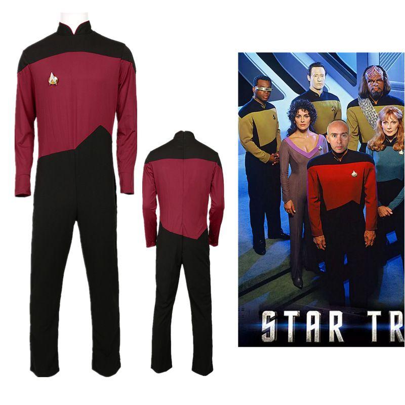 Star Trek The Next Generation Cosplay Costume Authentic Jumpsuit For Comic Con And Halloween