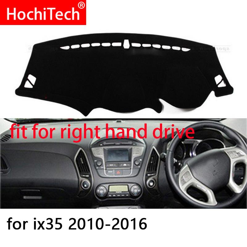 Dla Hyundai ix35 Tucson 2010-2015 Samochód z kierownicą po prawej i lewej stronie Pokrowce na deskę rozdzielczą Mata Osłona Przeciwsłoneczna Poduszka Mata Dywaniki Akcesoria