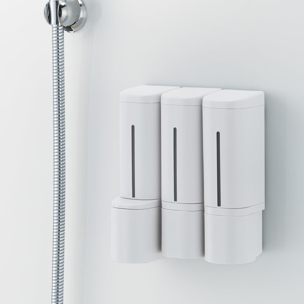 Richell Hover Magnetic Foam Dispenser 1 Piece Hand Bath x x 23cm Polypropylene and Weight 1kg 500ml, Gray, (110048), One-Handed Refill, Push-to-Float,