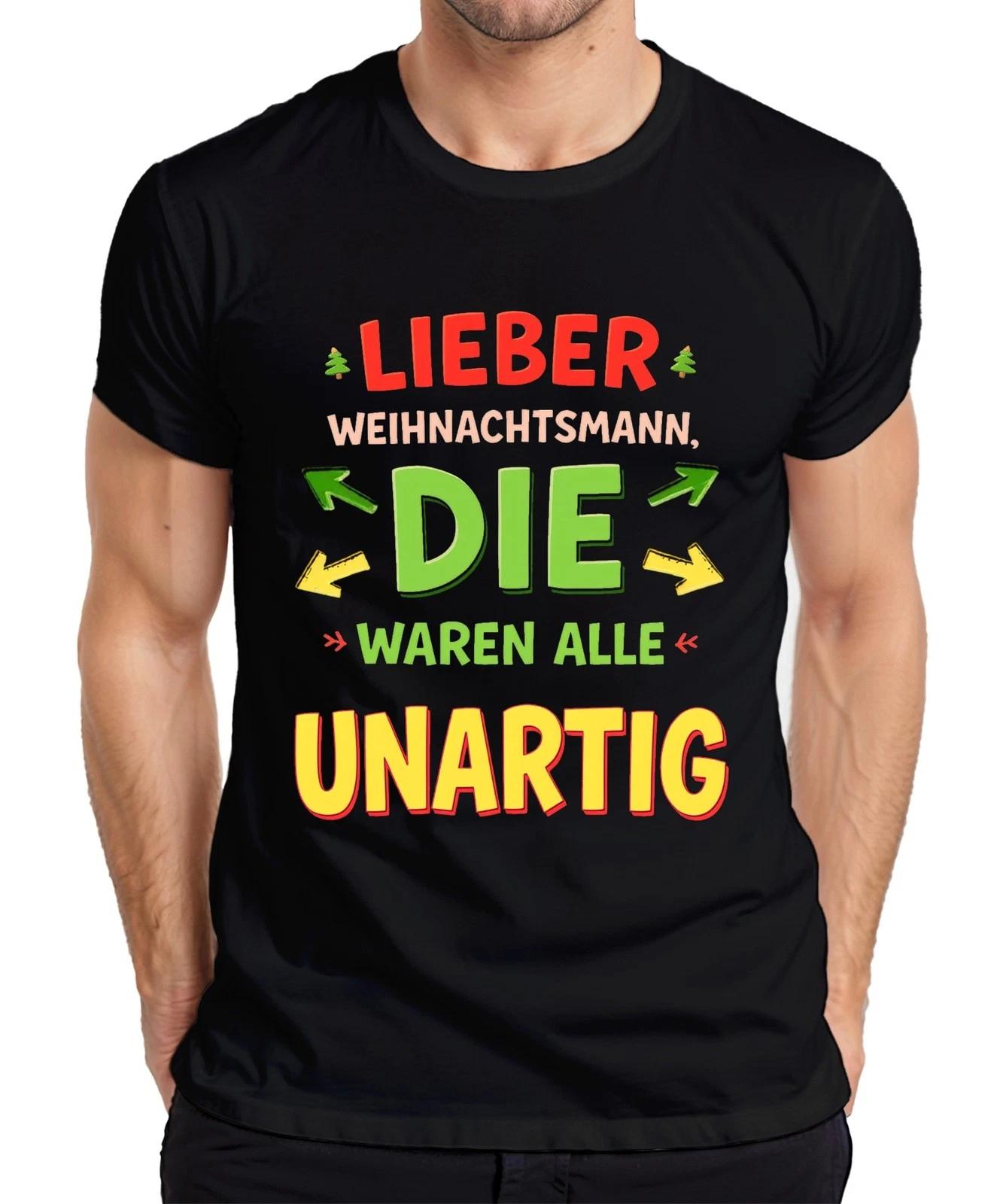 Lieber Weihnachtsmann die waren unartig Nikolaus Geschenk lustig Herren T-Shirt M