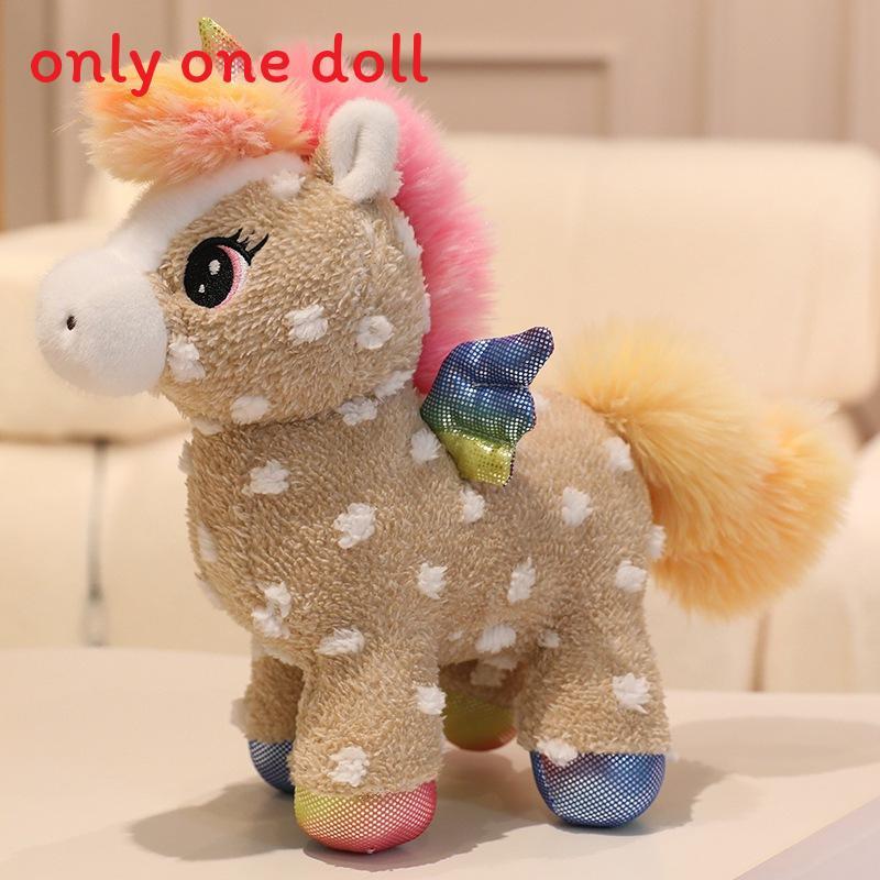 Unicorn Plush Toy Animal Figurine With Short Plush Material For Kids Gift And Collection