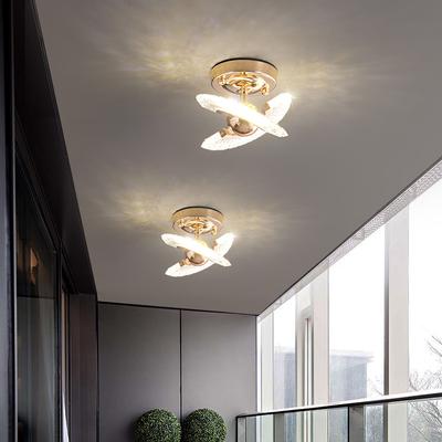 תאורת תקרה LED קריסטל תאורת פנים מדרגות מסדרון מעבר מעבר מדרגות מטבח שולחנות אוכל מנורות תקרה דקורטיביות