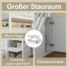Etagenbett Kinder 90x200, Hochbett Ausziehbett, Kleiderschrank, Ablageleiter, Regal, Lattenrost, Kiefernholz, Weiß (ohne Matratze)