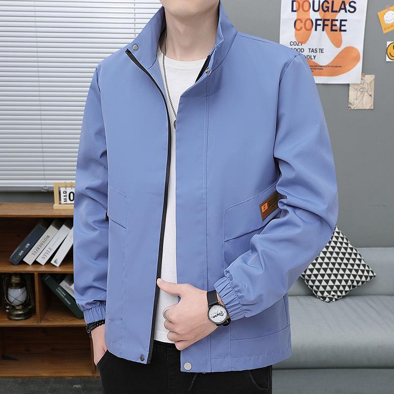 Autumn Casual Fashion Handsome Joker Jacket Men's Spring Casual Thin New Coat.