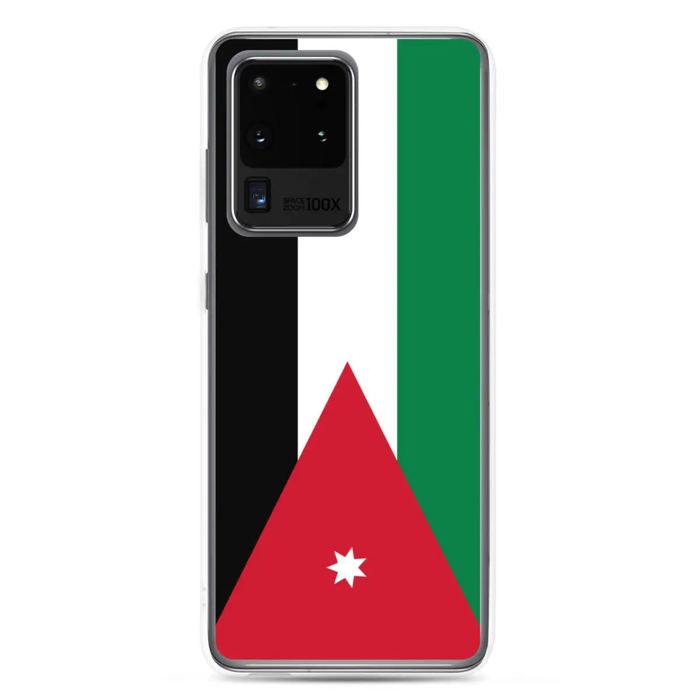 Coque Téléphone - Samsung - Galaxy S20 - Drapeau Jordanie - Souple - Multicolore