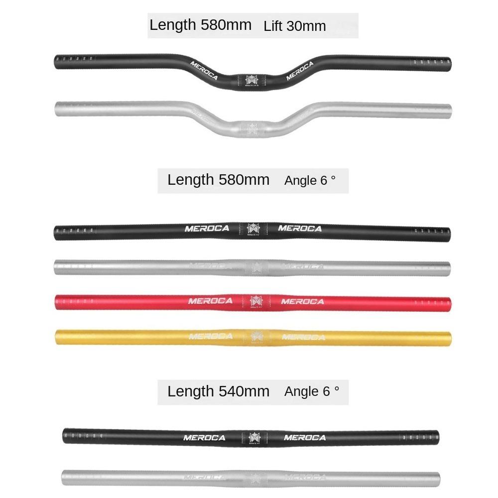 MEROCA Řídítka na kolo rovná/vlaštovčí slitina hliníku cyklistická zvýšená řídítka 25,4X540/580mm díly na kolo pro horská kola