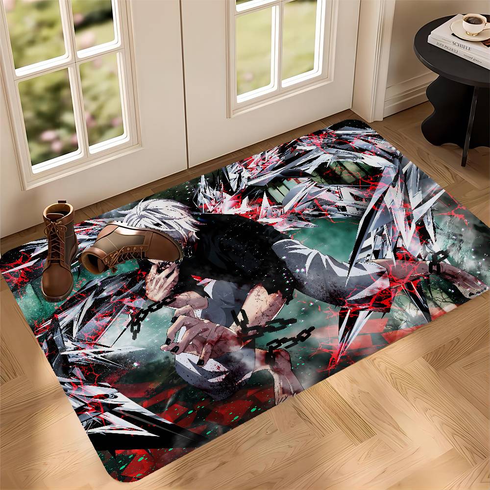 Tokyo Ghoul Anime Room Mats Cheaper Anti-slip Modern Living Room Balcony Printed Welcome Rug