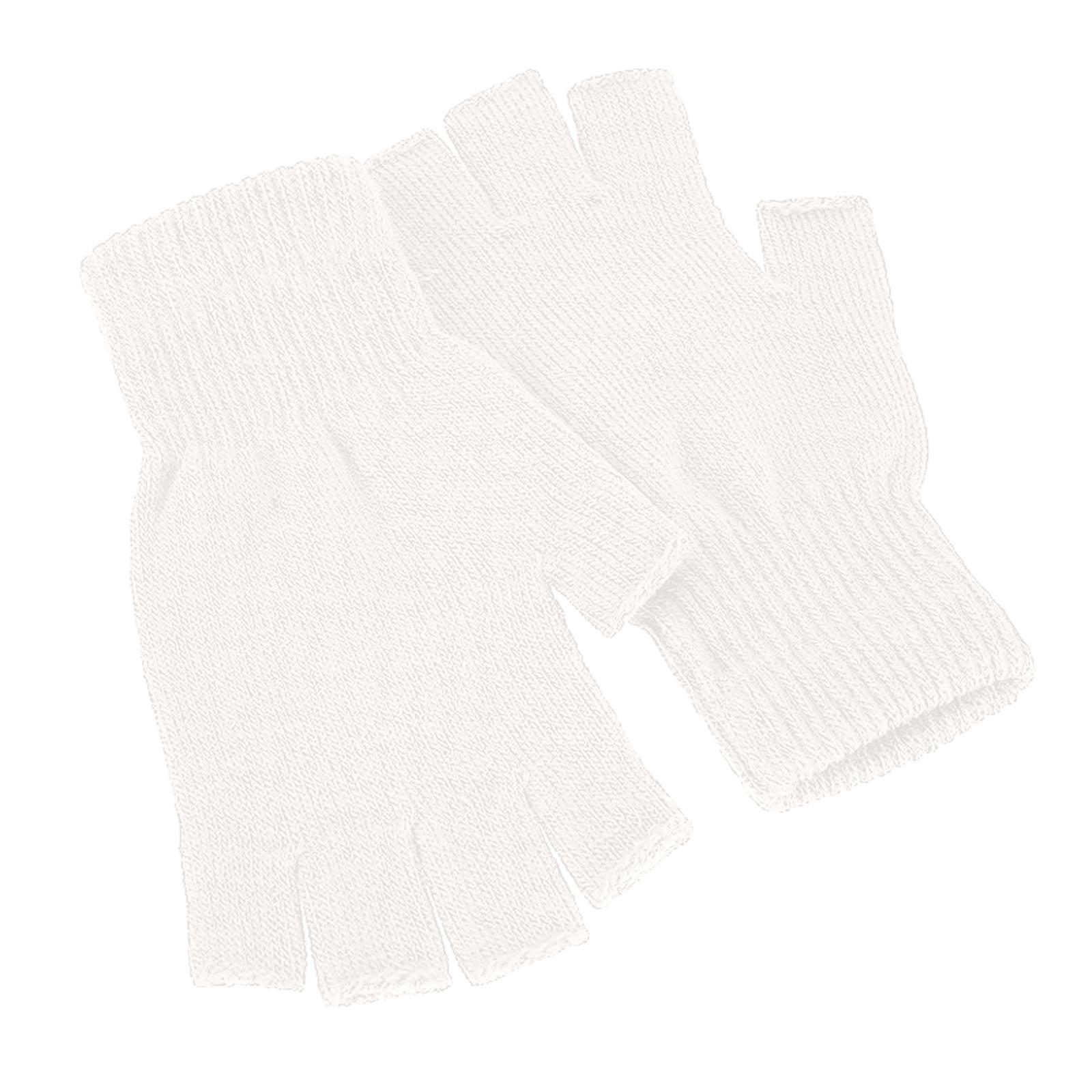 

Зимові рукавички на півпальці унісекс В язані рукавички з відкритими пальчиками Теплі еластичні рукавички One Size