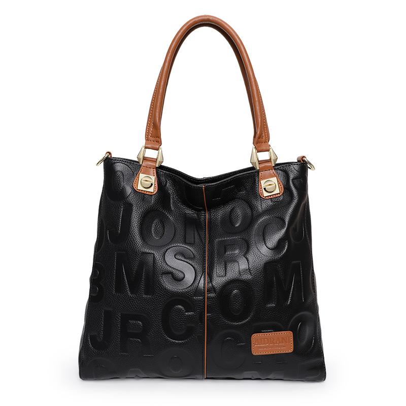 Aidrani 2026 New Genuine Leather Women's Bag, Fashionable Versatile Cowhide Shoulder & Crossbody Bag, Large Handbag for Ladies