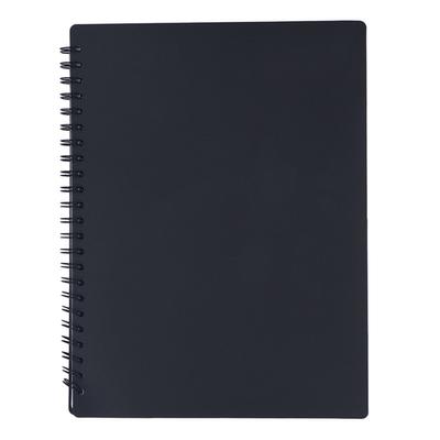 Dossier de partitions Livre de présentation à feuilles Grande capacité PVC pour Classeur Maison École Bureau Noir