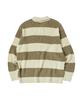 COMONINOZ Bold Stripe Collar Knit [Ivory]