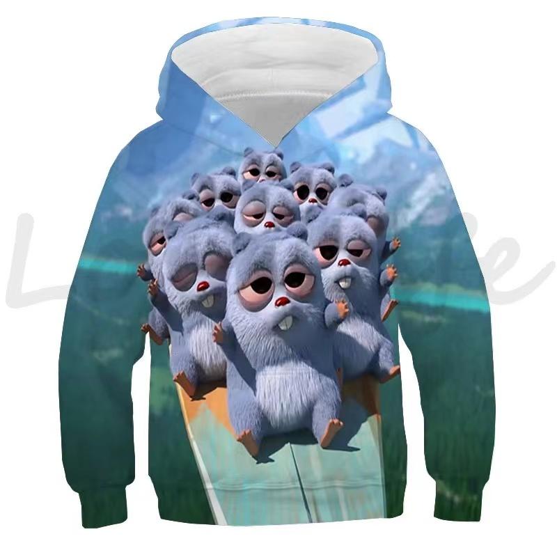 

Детские толстовки с принтом «Солнечный свет» и «Медведь гризли», детские повседневные толстовки, топы для мальчиков и девочек, пуловеры «Гриззи и лемминги», осень 160