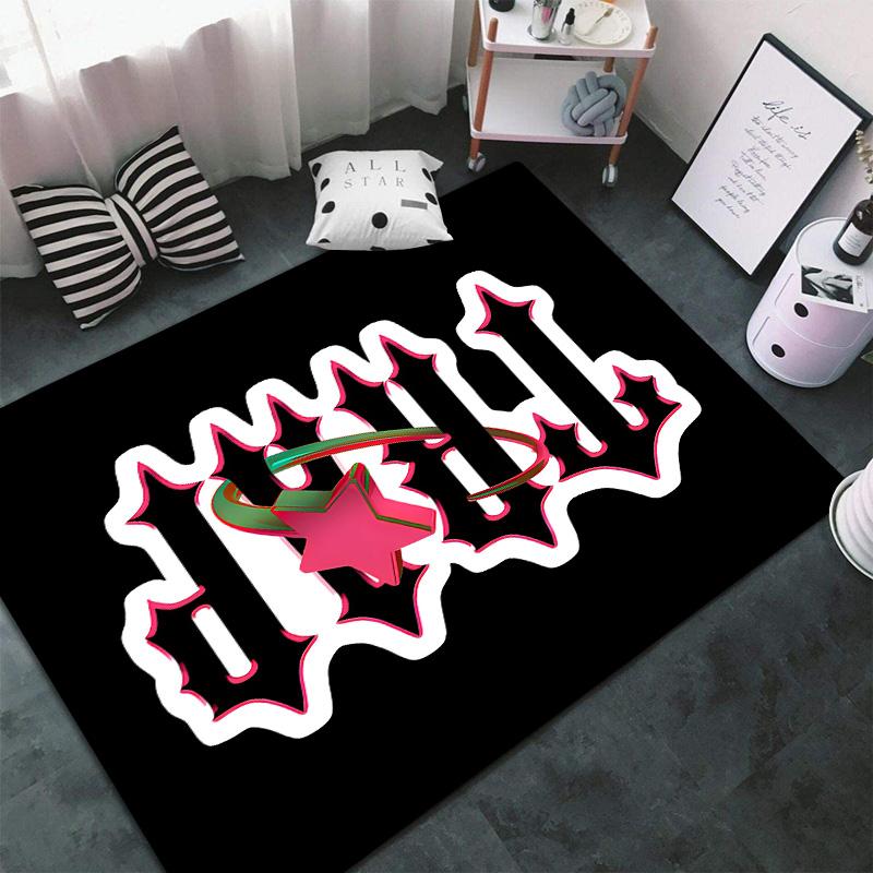 Fashion Logo Carpets and Rug 3D Printing Carpet Floor Mat Living Room Bedroom Large Area Soft Carpet(JM002)