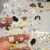 5D Embossed Cute Cartoon Cat Dog Design Nail Art Sticker Decals Self Adhesive Supplies For Women And Girls
