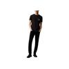 Calvin Klein Jeans Slim Fit Cor Sólida Gola Redonda Manga Curta Camiseta Com Bolso de Carta Tops Masculinos Preto J30J320936-BEH