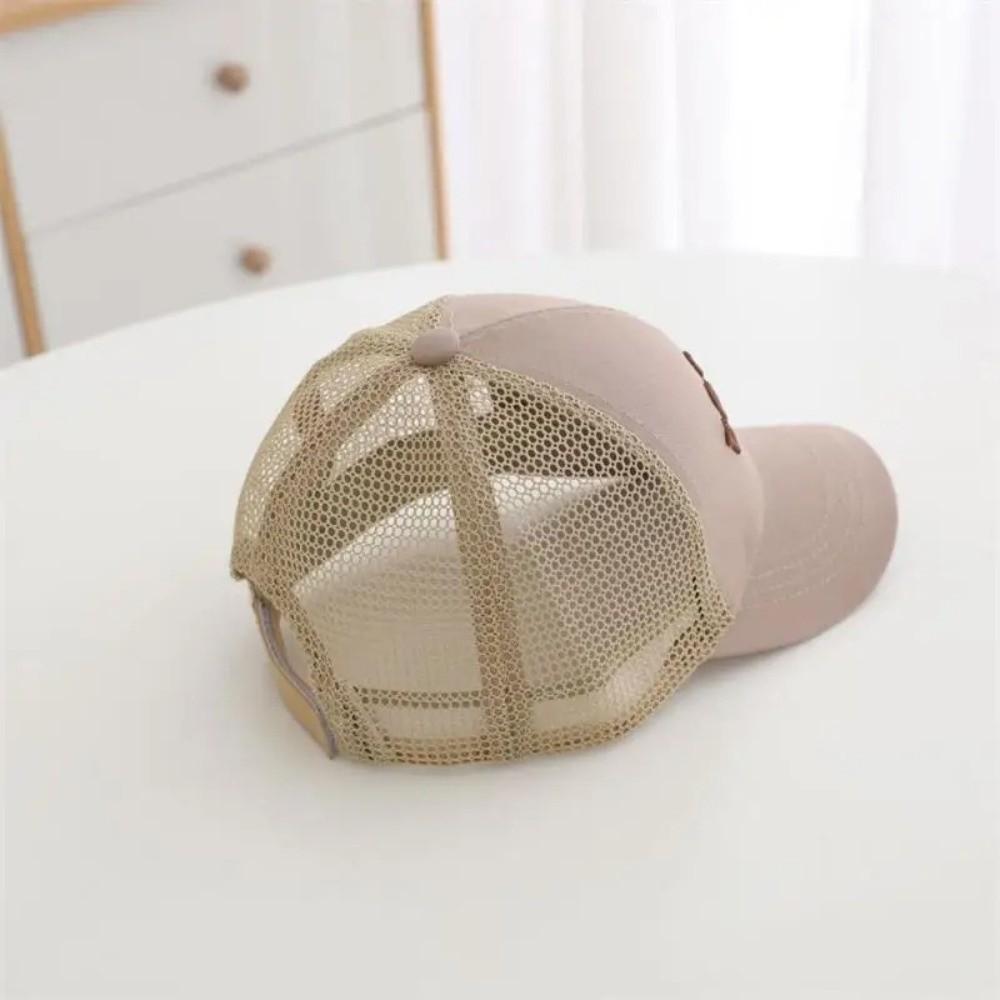 Letter Embroidery Peaked Hat Breathable Mesh Sun Hats Casual Baby Baseball Cap  Summer