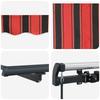 Retractable Awning Orange and Brown 450 X 350 Cm