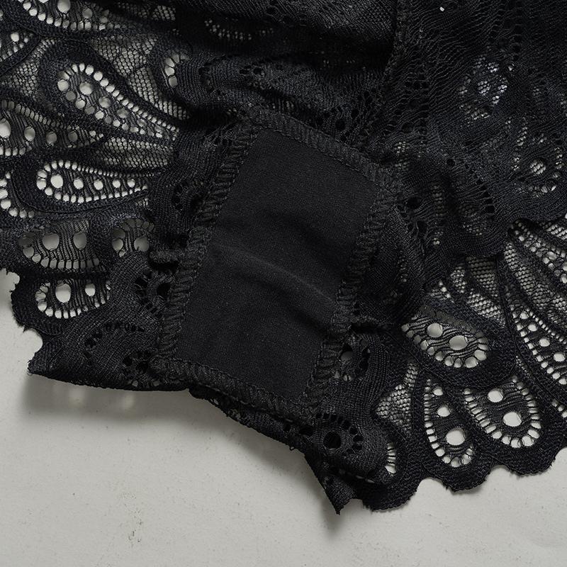 Große Größe frauen Spitze Höschen Weibliche Sexy Spitze Boxer Briefs Frauen