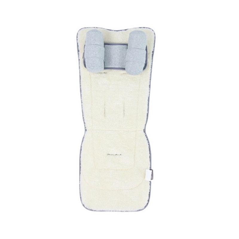Moisture Wicking Strollers Cushion Reversible Polyester Fabric Easy Installation No Tool Needed Baby Cart Accessory