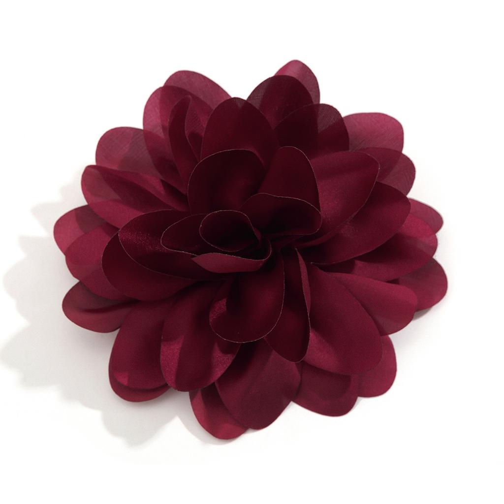 Exaggerated fabric flower brooch flower pin sweet duck bill clip pin dual purpose rose brooch