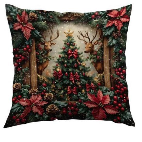 Christmas Pillowcase Christmas Decorative Pillowcase Sofa Decorative Pillow Lumbar Pillowcase