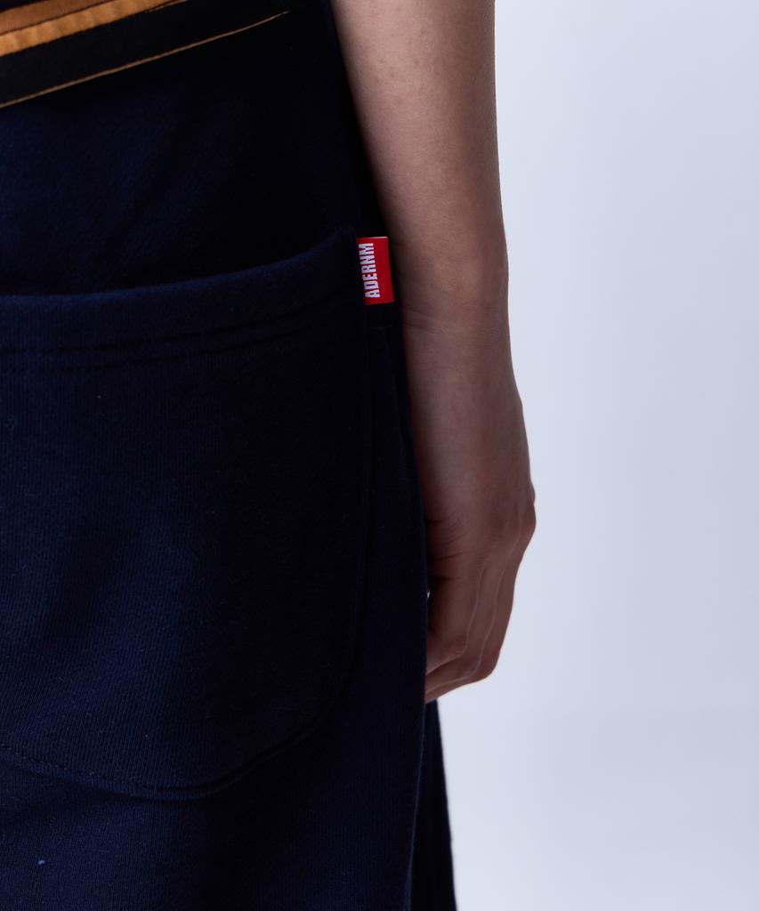ADERNM Soft Flow Bermuda Elastic Pants Navy