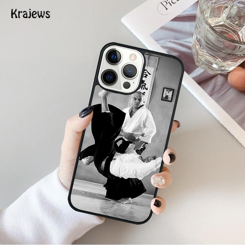 Aikido Japanese Martial Phone Case For iPhone 17 Air 16 15 14 Max Plus 11 12 13 Pro Max Phone Cover coque