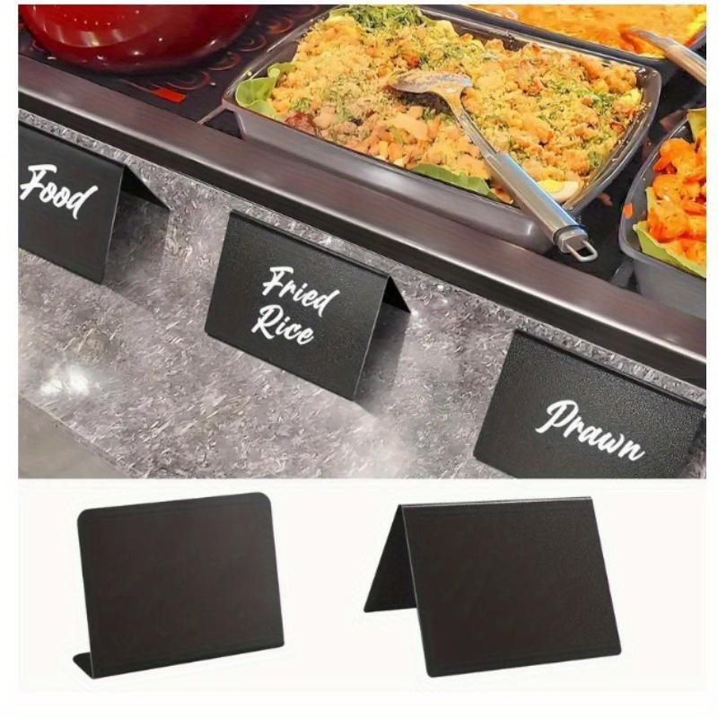 12pcs Erasable Blackboard Product Price Label Table Label Small Table Label L-shaped Vertical Price Label Blackboard