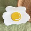 Fun Creative Poached Egg Hair Claw Cute Acetate Claw Clip Headdress For Women Girls Egg Shape Hair Clip Hair Accessories Gift