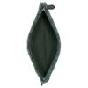 Coach Charter Wool And Glove Tanned Leather Wrist Bag Clutch Large Women's Green CC157-PST