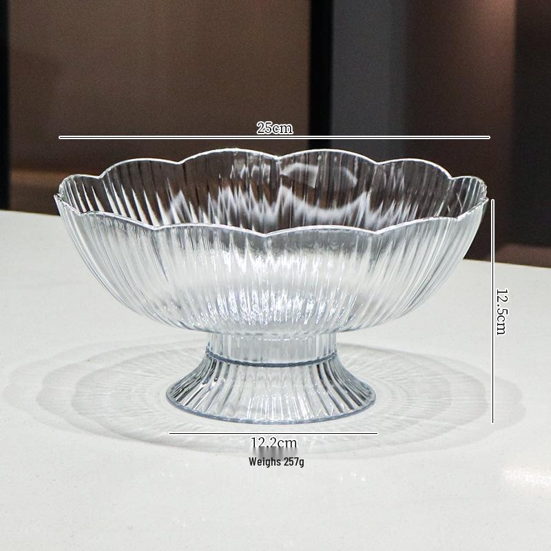 2023 Drenajlı Lüks Meyve ve Atıştırmalık Kasesi - Sehpa İçin Zarif ve Geniş