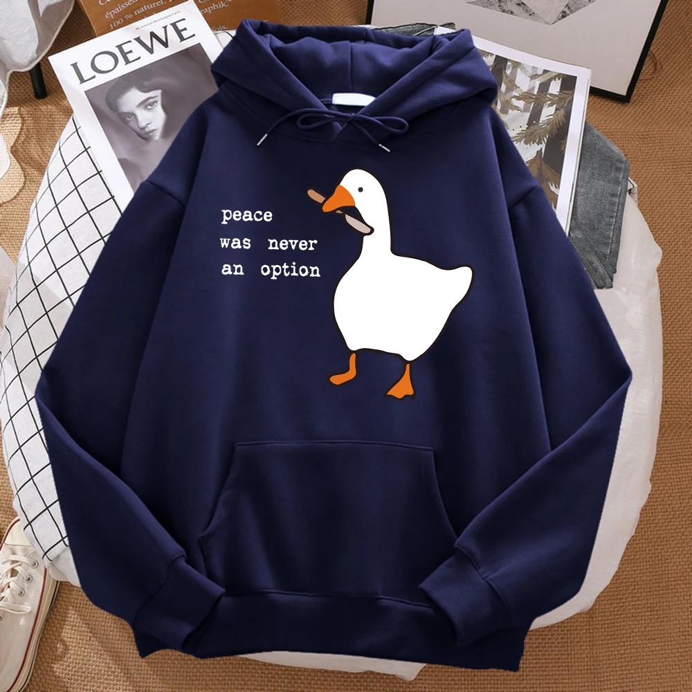 A Béke Soha Nem Volt Opció Nyomtatott Férfi Utcai Túlméretezett Őszi Kapucnis Hipster Puha Kapucnis Pulóverek Hip Hop Meleg Sportruházat