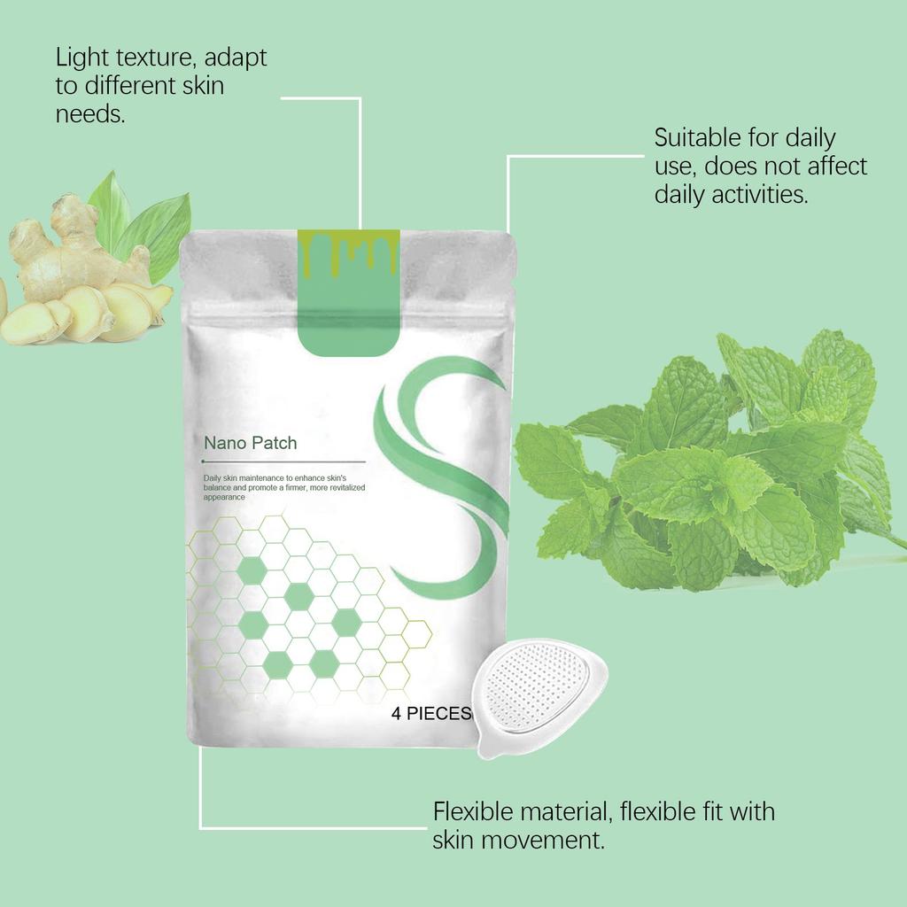 Nano Patch, Body Care Patch Pore Slimming Patch, Suitable For All Skin Types (4 Patches)