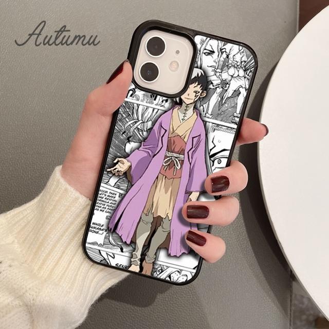 Anime Dr. Stone Senku Ishigami Phone Case for iPhone 11 12 13 14 Pro Max Mini X XR XS SE 2020 6S 7 8 Plus Samsung S21 S22 Cover