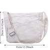 Large Capacity Women Handbag Solid Color Student Shoulder Bags Portable Canvas Tote Bag  Female Use