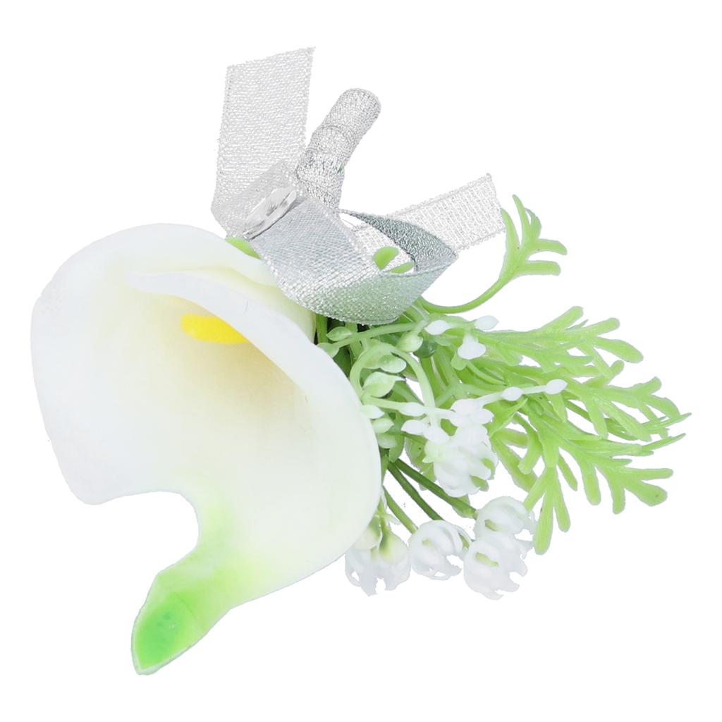 Artificial Flower Wedding Corsage Groom   Boutonniere Brooch Wedding Party Decor