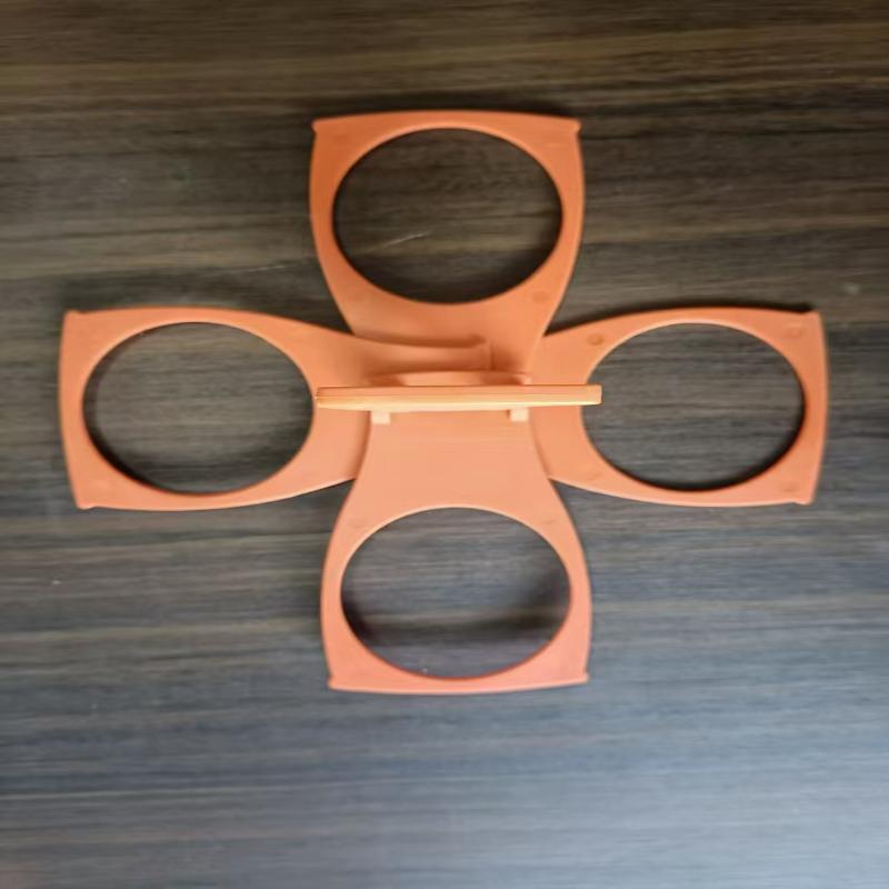 4 Cups Foldable Carousel Holder Coffee Cup Handle Drinking Bottle Bracket Portable Anti Scalding Camping Party Bar Home