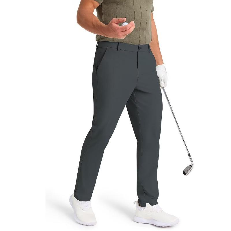 Mens Black Straight Leg Formal Dress Pants