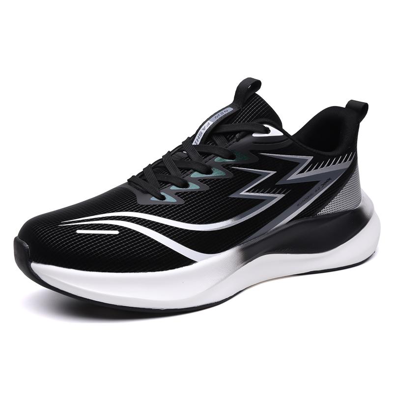 Men's Running Shoes Breathable Mesh Ultra-light Soft Bottom New Summer Student Sports Shoes Rubber Sole Versatile Casual Sneaker