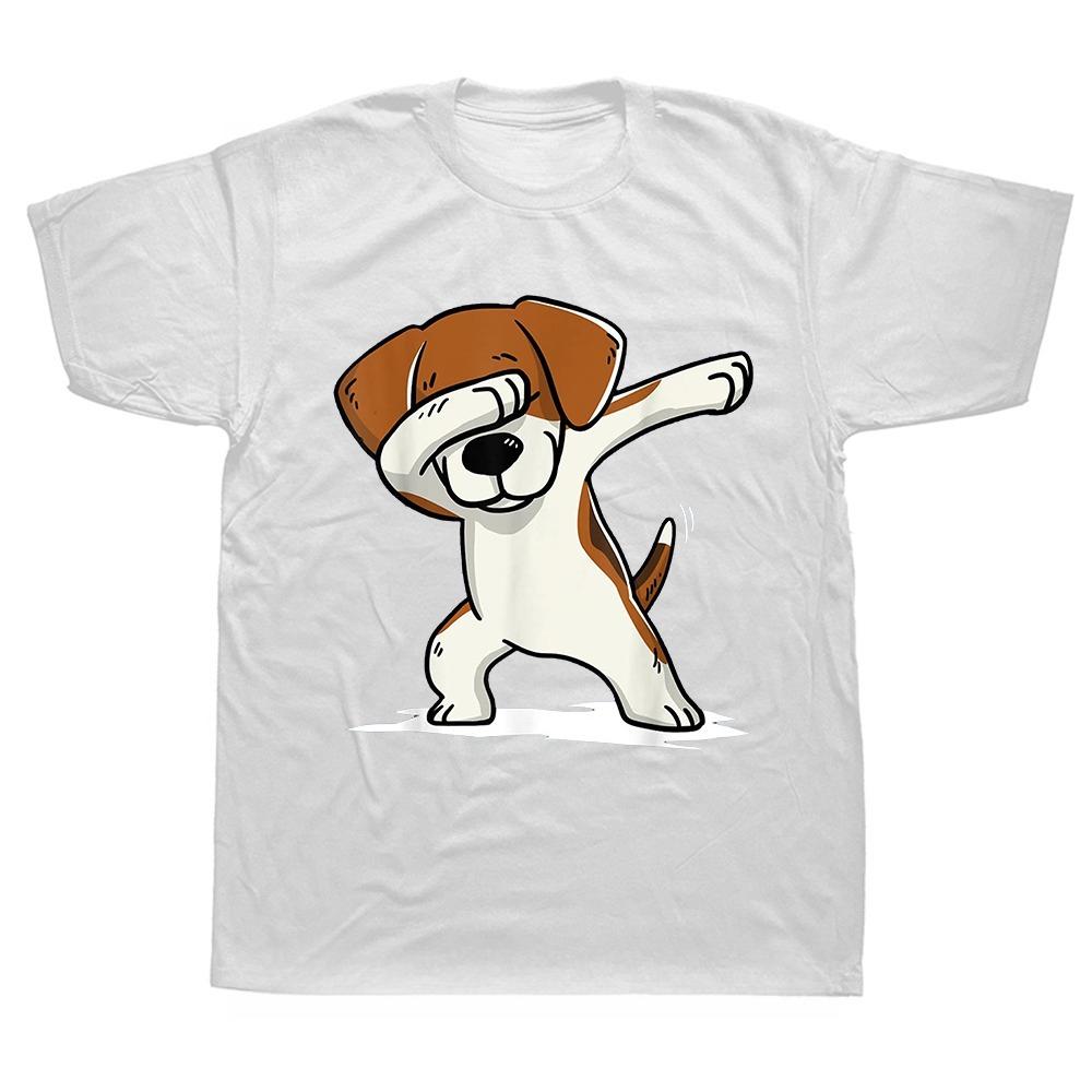 Funny Dog Vintage Best Beagle Dad Ever Fathers Day Puppy Dog Dad T Shirt Graphic Cotton Streetwear Short Sleeve Birthday Tshirt