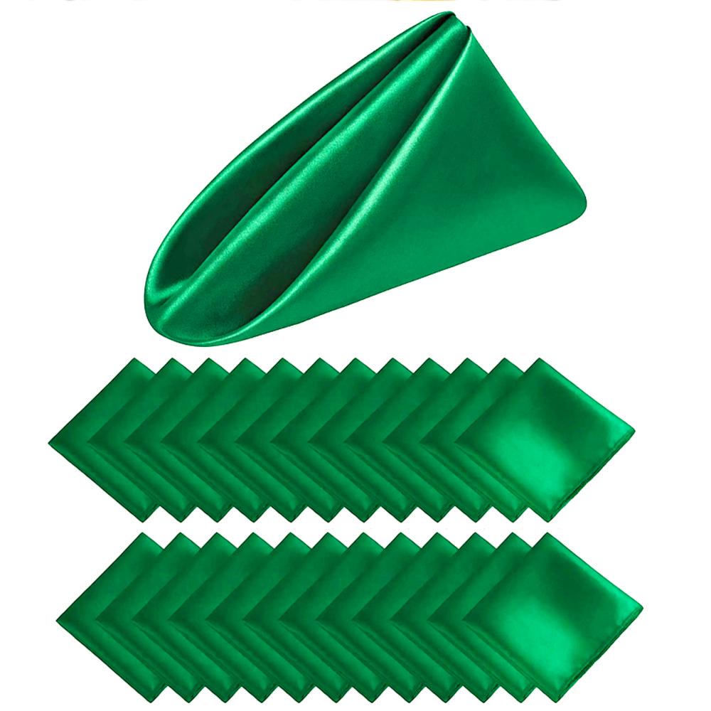 set of 24 Satin Napkin Square 12 x 12 Inches Dinner Napkins Weddings Party Napkin Soft Table Napkins for Romantic Weddings Party