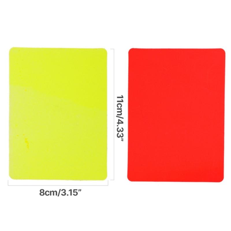 Referee Cards, Sports Football Referee Redness Yellow Card Set Sports Referee Set Soccer Warning and Ejection Cards Set