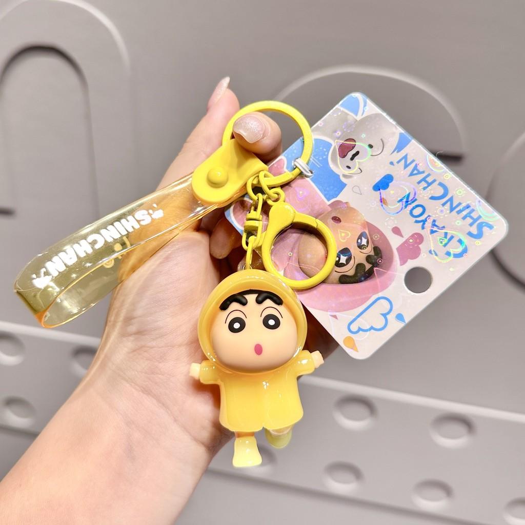 Crayon Colorful Shinchan Raincoat Keychain Accessories For Couples And Gifts Friends