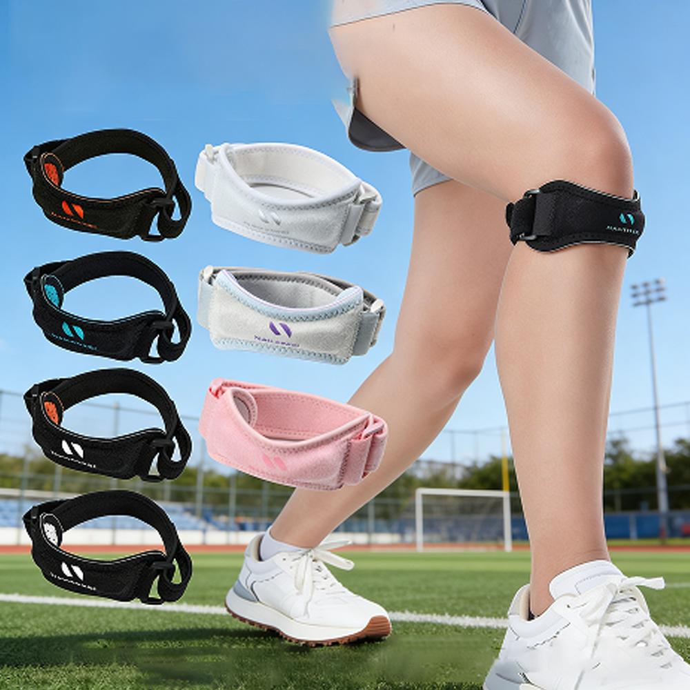 1 Stück Patella Kniebandage Verstellbarer Patellasehnen-Stützgurt, KnieStabilisator für Laufen, Wandern, Basketball, Sport Damen Herren