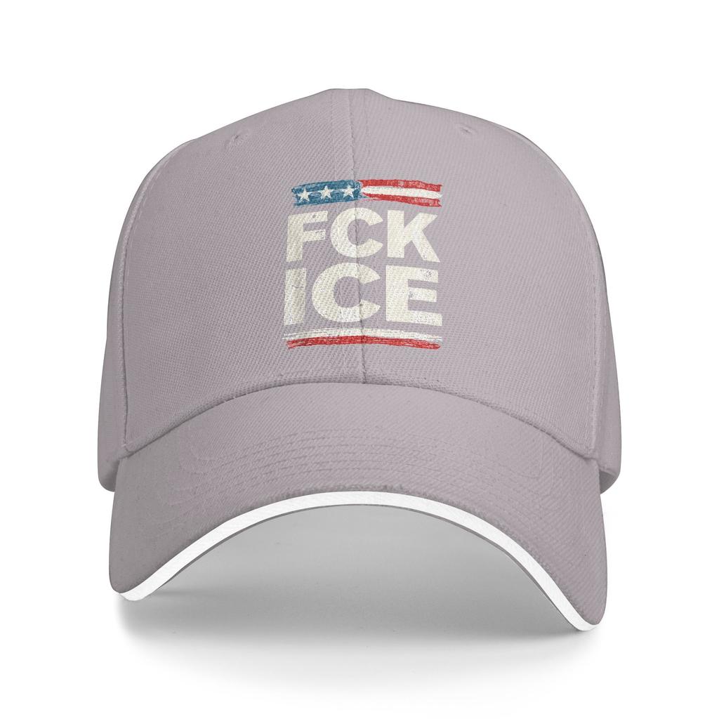 Retro Vintage F ICE US Flag Distressed Baseball Cap Fitted Retro Men Hip Hop Hats Hot Sale Print Hiking Fishing Baseball Caps